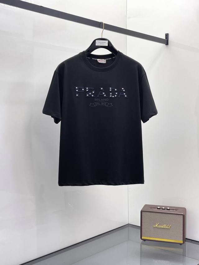 Prada 2025 new summer short-sleeved T-shirt, the first exclusive online release
