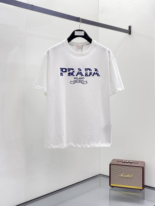 Prada 2025 new summer short-sleeved T-shirt, the first exclusive online release