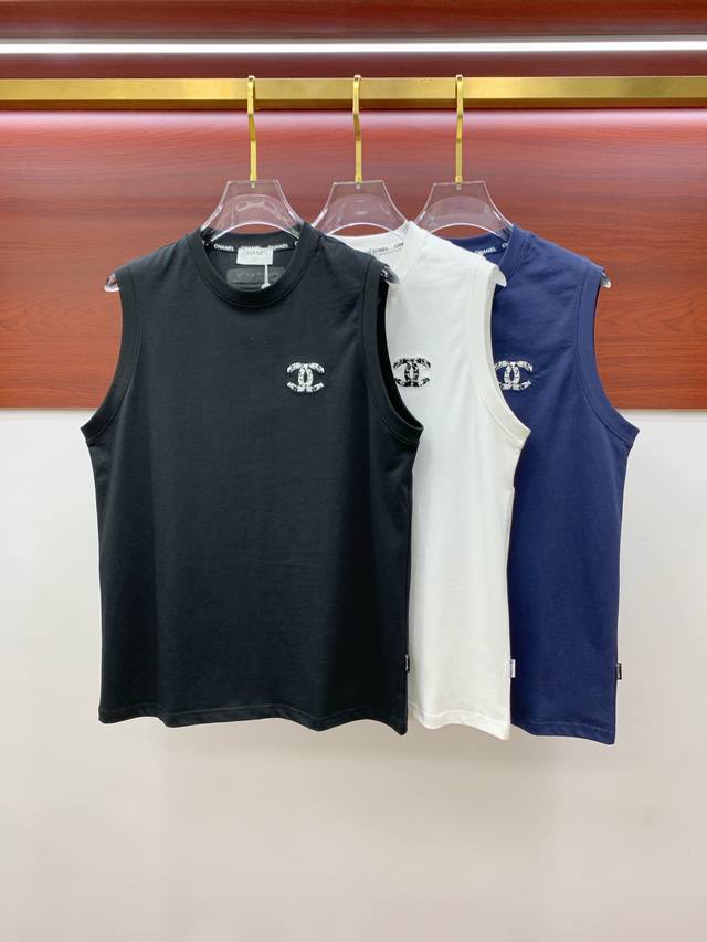 Chanel 25Ss new vest neckline and cuffs reinforced thread not easy to deform ne