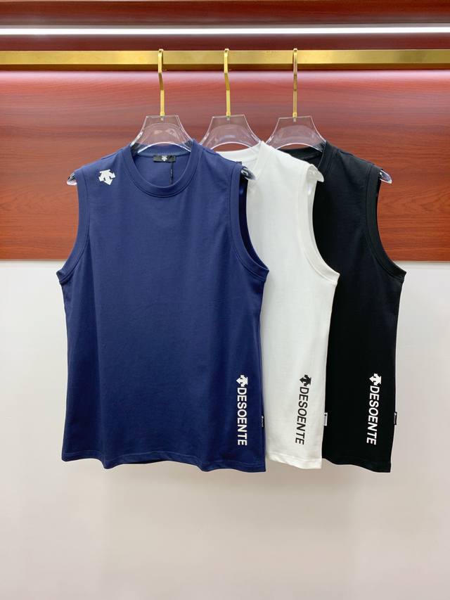 Descente 25Ss new vest with reinforced threads on the collar and cuffs, not eas