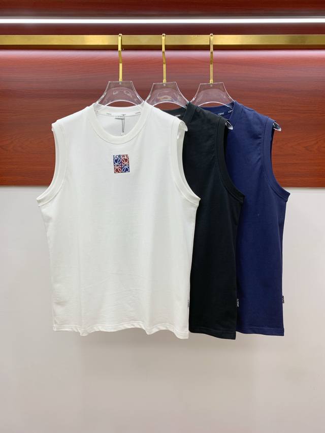 Loewe 25Ss new vest with reinforced threads on the collar and cuffs, not easy to