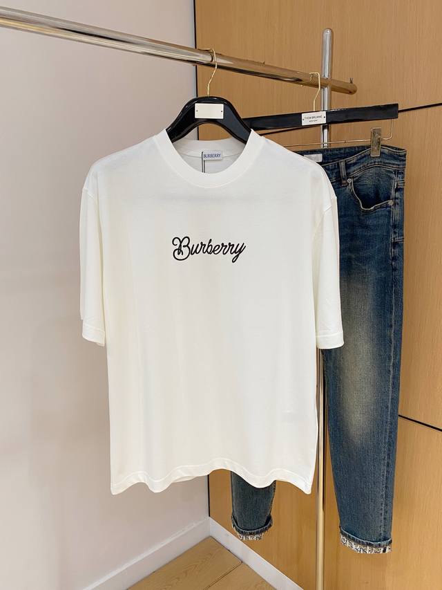 Ss Burberry pure cotton latest fabric classic logo pattern Logo fashionable and