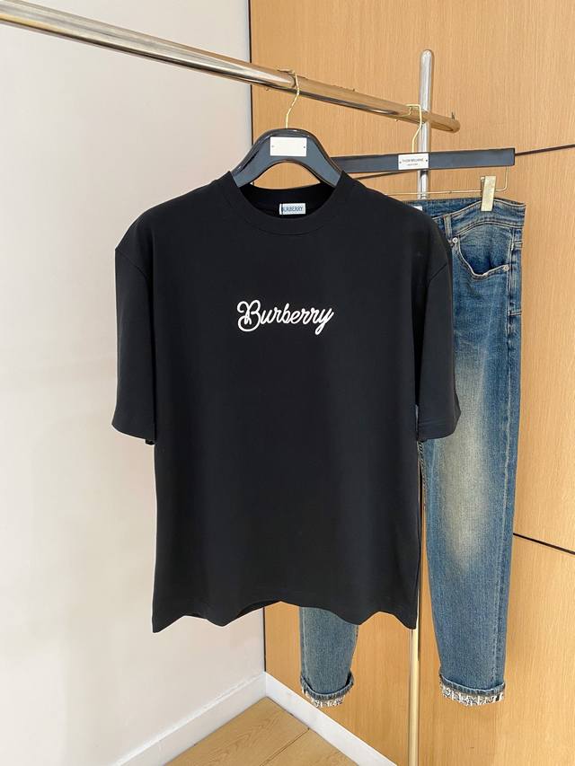 Ss Burberry pure cotton latest fabric classic logo pattern Logo fashionable and
