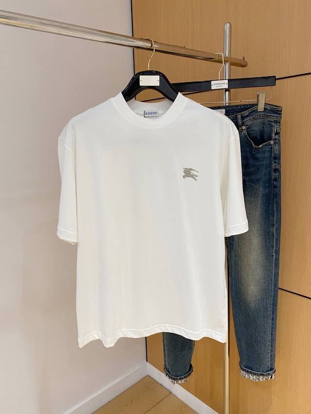 Ss Burberry pure cotton latest fabric classic logo pattern Logo fashionable and