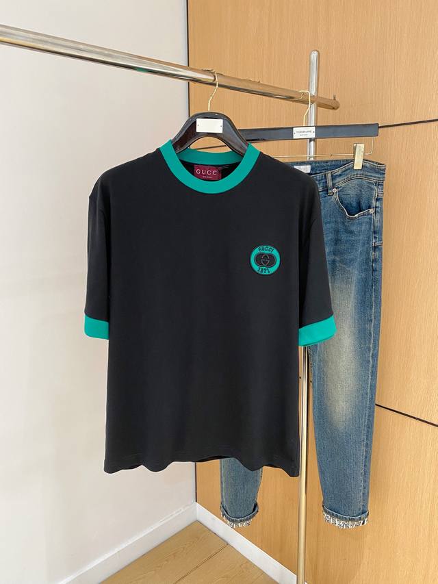 Ss Gucci pure cotton latest fabric classic logo pattern Logo fashionable and sim