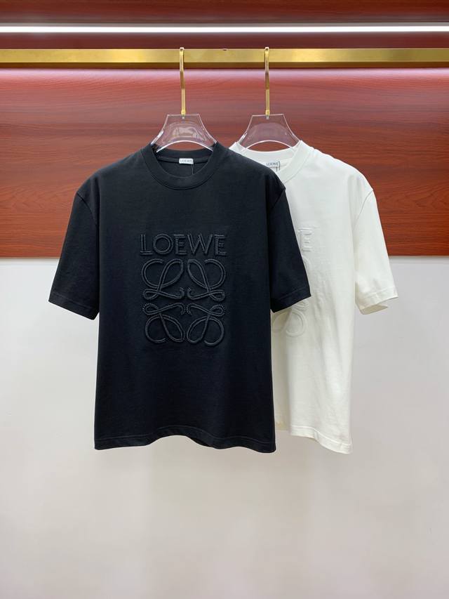 Ss Loewe's latest cotton fabric! Classic logo pattern, fashionable and simple sh