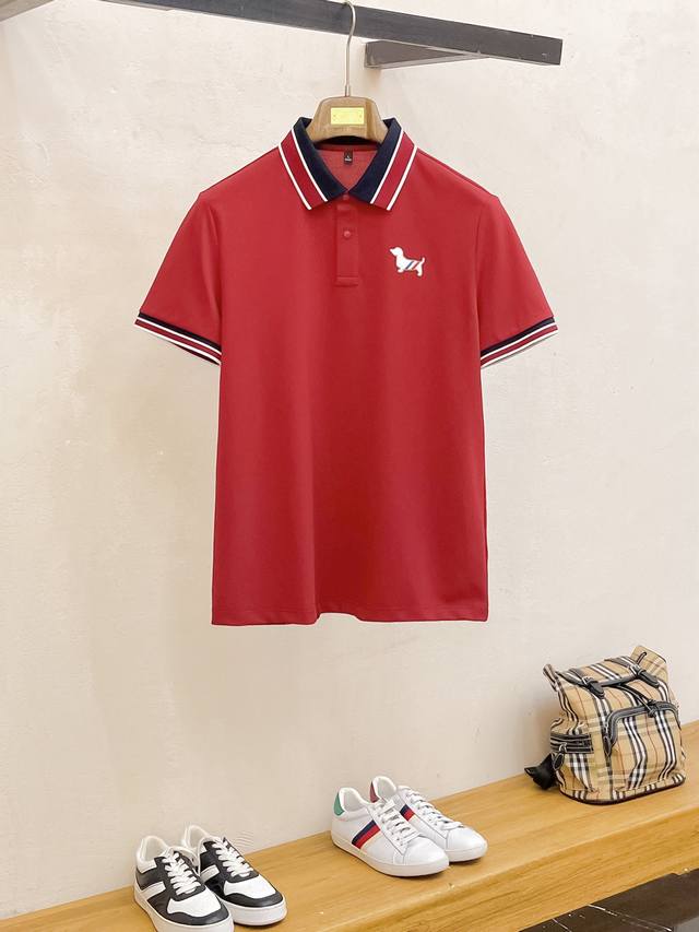 Tb 25Ss New spring and summer short-sleeved lapel T-shirt Polo, the highest vers