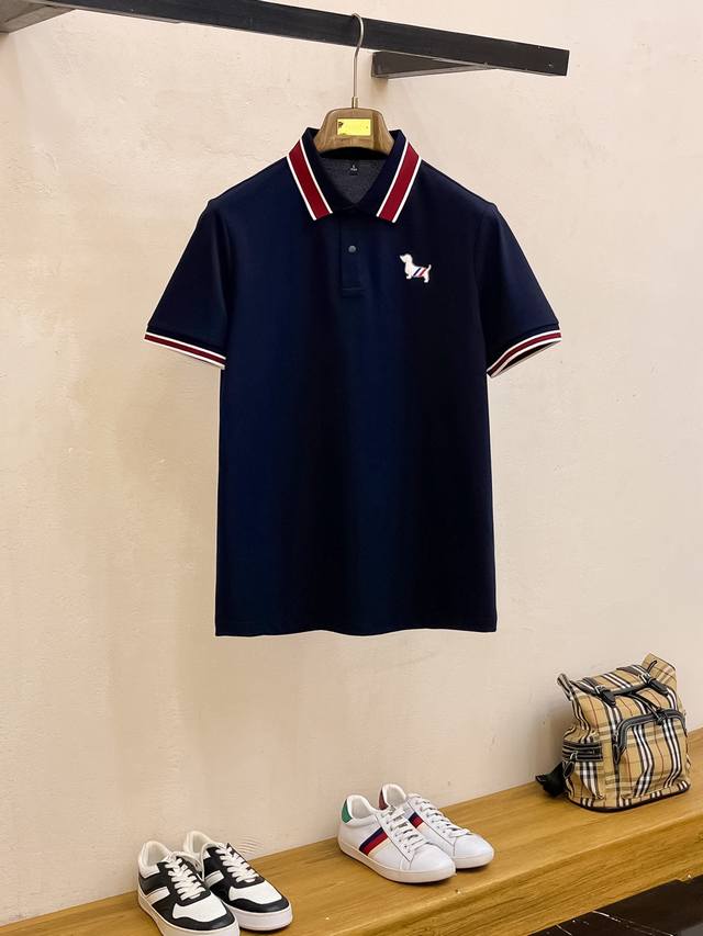 Tb 25Ss New spring and summer short-sleeved lapel T-shirt Polo, the highest vers
