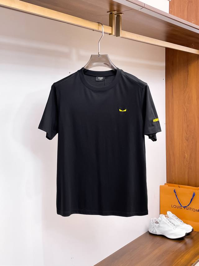 Fendi 2025 Spring and Summer New Release Counter Latest Round Neck Short Sleeve