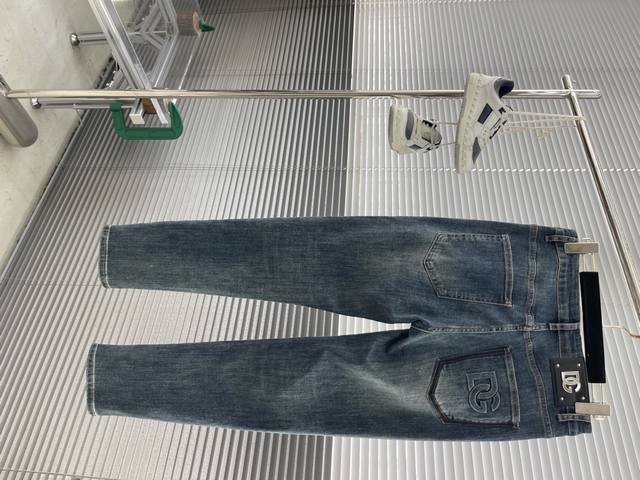 Dg Men's fashion jeans, high-end rare and exquisite, 25-year spring and summer n