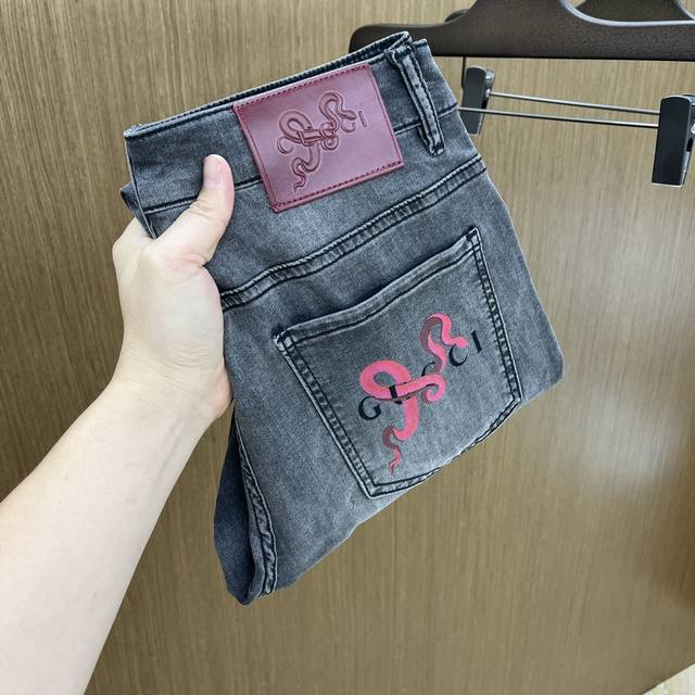 new Guc high-end custom 2025Ss early spring new original hot-selling jeans supe