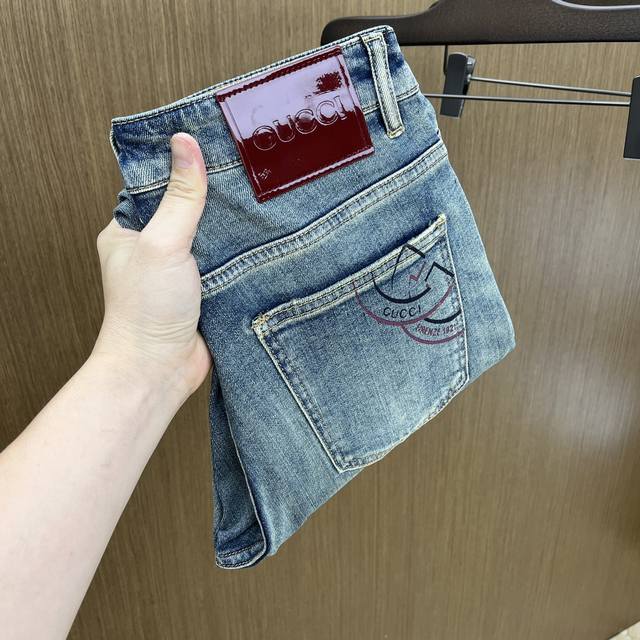 new Guc high-end custom 2025Ss early spring new original hot-selling jeans supe