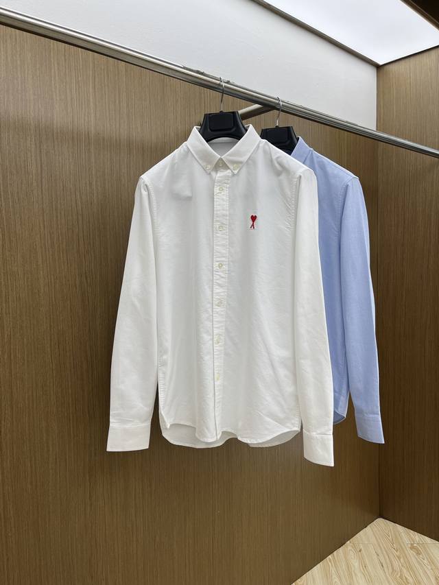 New Ami Ss Spring and Summer new fashion and simple long-sleeved shirt, this li