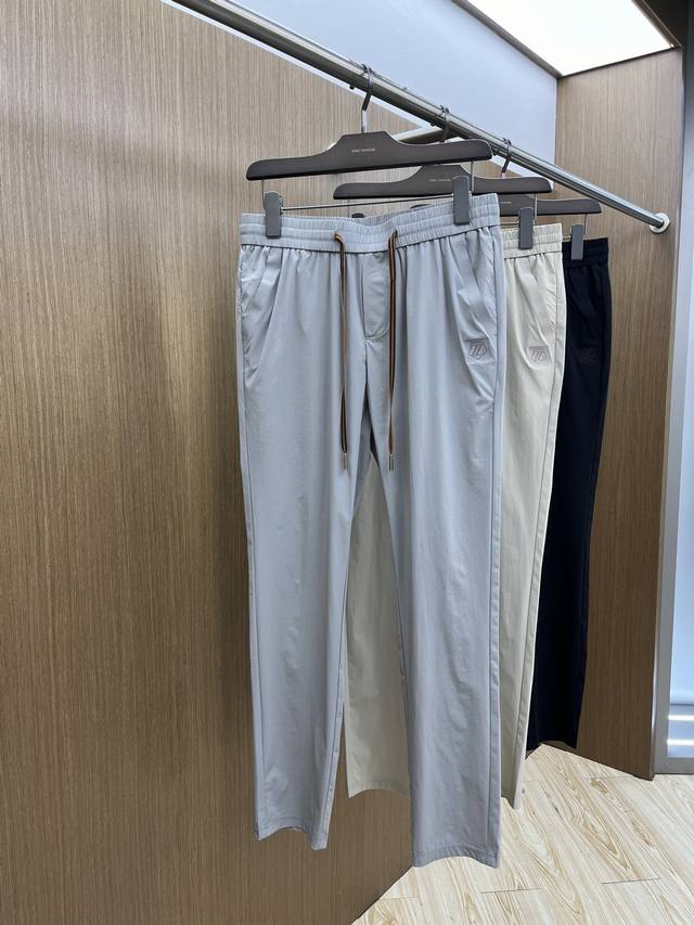 Zz High-end customization, 2025 early spring thin latest casual pants counter si