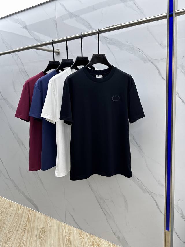 Christian Dior*Dior 2025Fw Spring and Summer new round neck T-shirt for outerwea