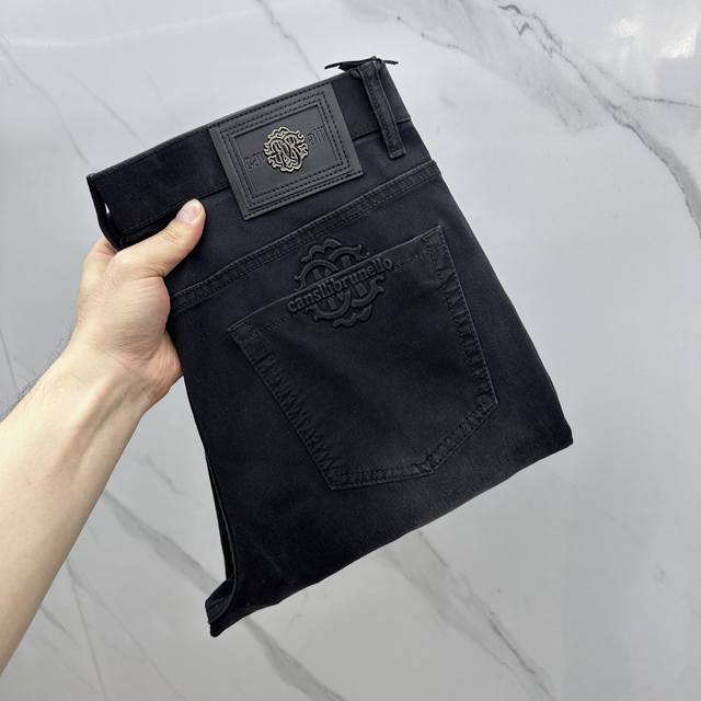 Cavalli high-end customization, 2025 early spring thin latest jeans counter sim