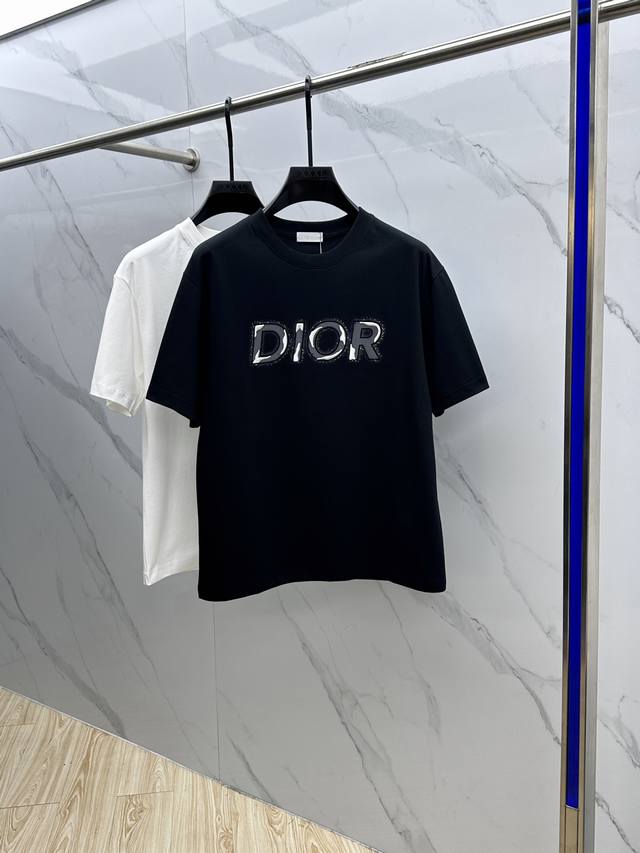 Christian Dior Dior 2025Fw Spring and Summer new round neck base outerwear T-shi