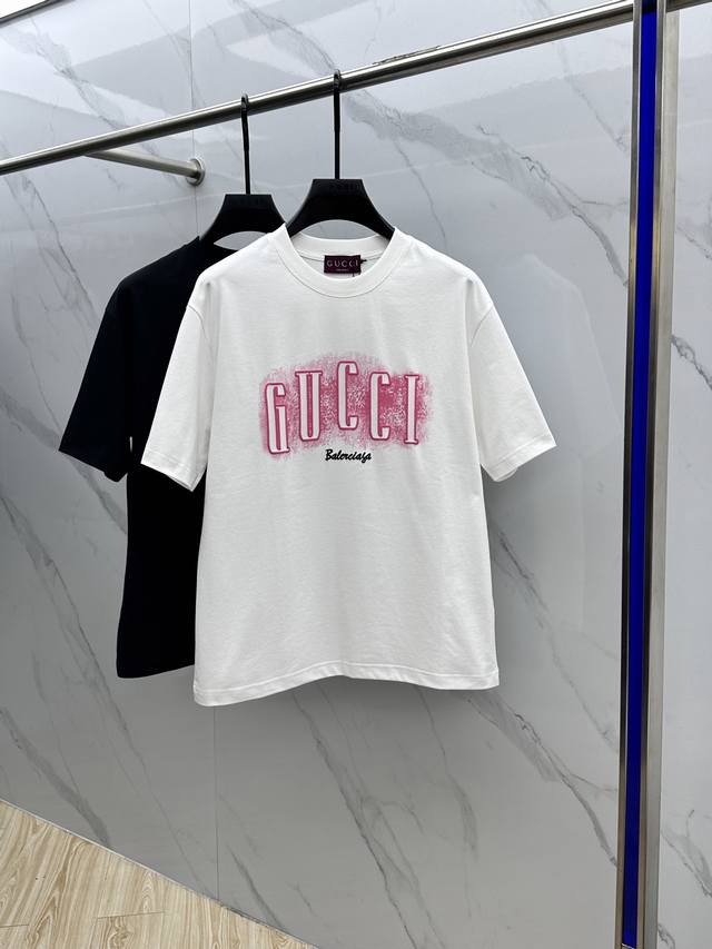 Gucci Gucci 2025Fw Spring and Summer new round neck base outerwear T-shirt, thre