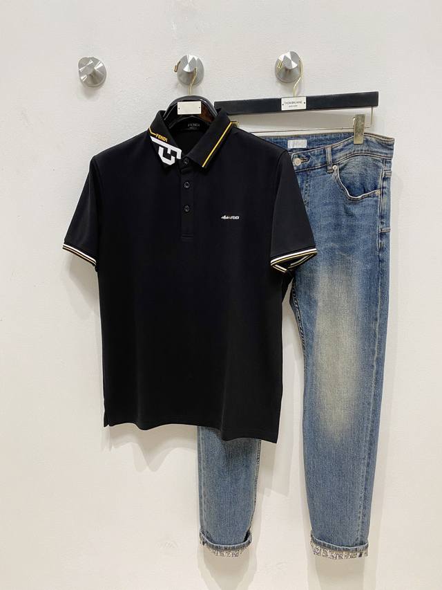 Fenjia 25Ss new spring and summer short-sleeved lapel T-shirt Polo, the highest
