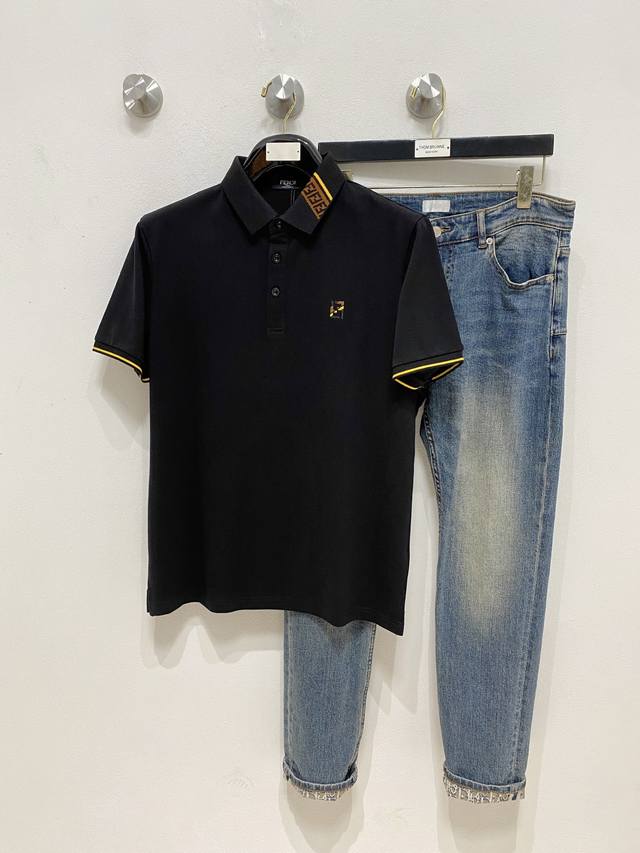 Fenjia 25Ss new spring and summer short-sleeved lapel T-shirt Polo, the highest