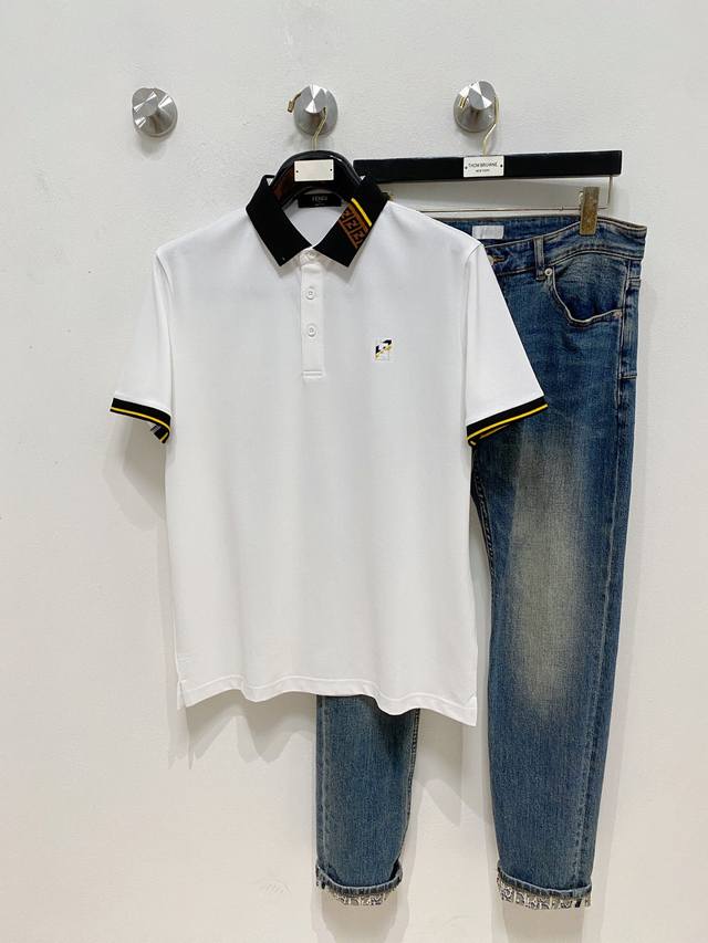 Fenjia 25Ss new spring and summer short-sleeved lapel T-shirt Polo, the highest