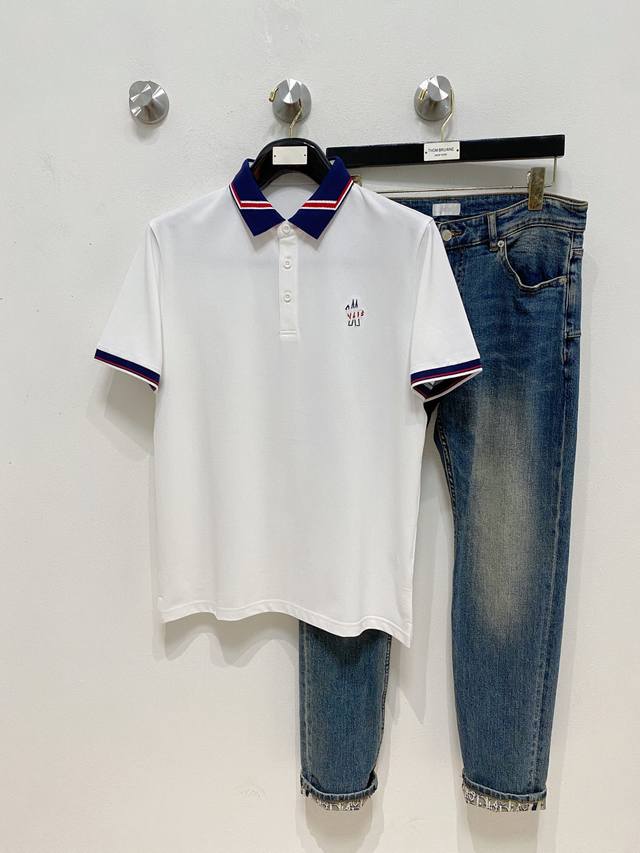Moncler 25Ss new spring and summer short-sleeved lapel T-shirt Polo, the highest