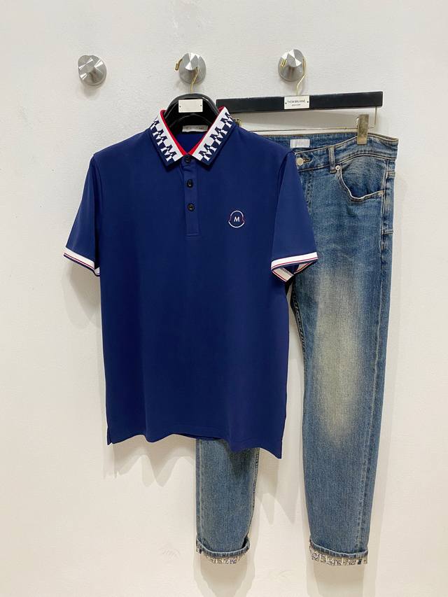 Mengkou 25Ss new spring and summer short-sleeved lapel T-shirt Polo, the highes