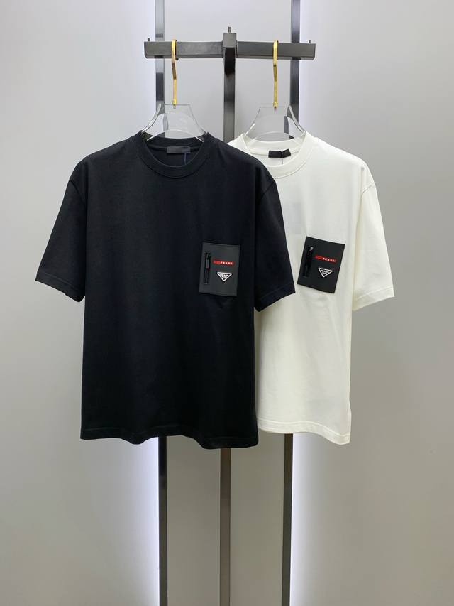 Ss Prada pure cotton latest fabric classic logo pattern Logo fashionable and sim