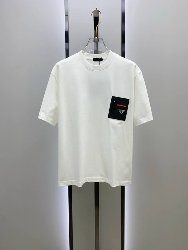 Ss Prada pure cotton latest fabric classic logo pattern Logo fashionable and sim
