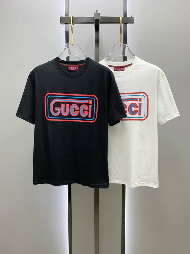 Gucci 2025 summer new short-sleeved T-shirt, the first exclusive online debut of