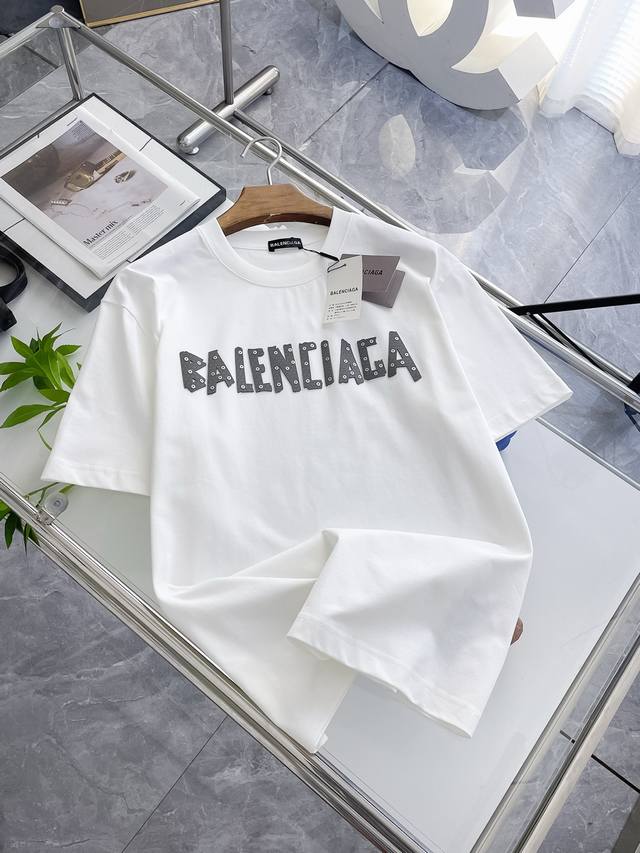 Ss Balenciaga pure cotton latest fabric classic logo pattern Logo fashionable an