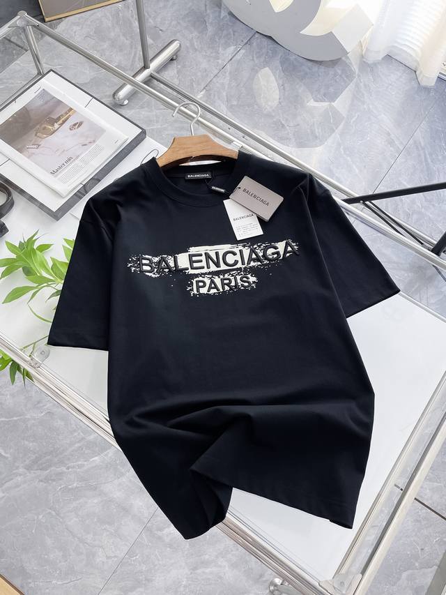 Ss Balenciaga pure cotton latest fabric classic logo pattern Logo fashionable an
