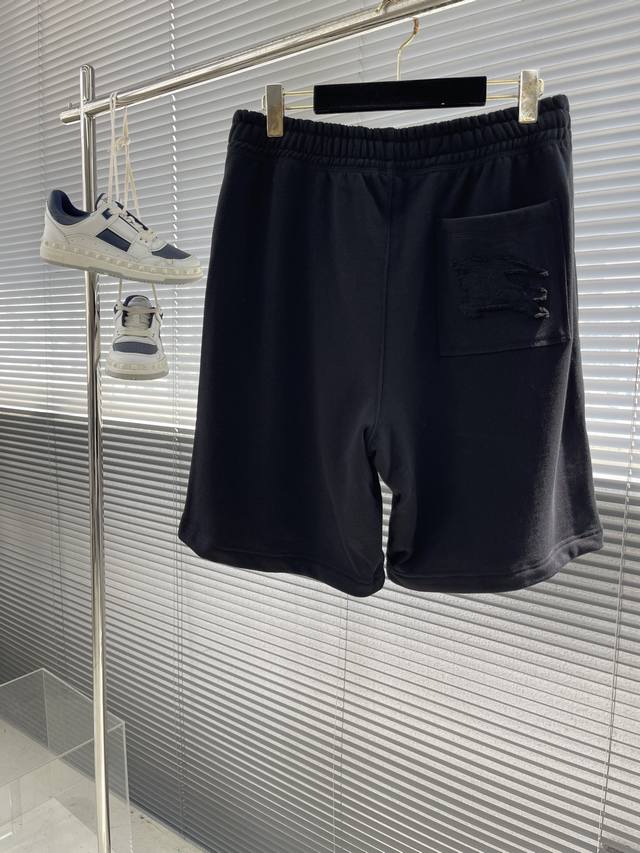 Bbr Spring and summer new patch slackline logo drawstring men's shorts This cott