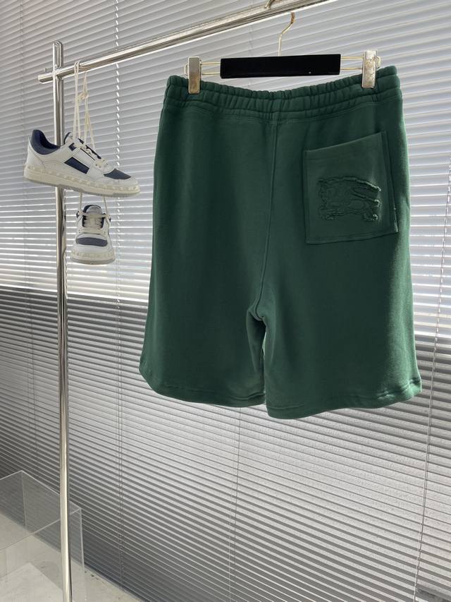 Bbr Spring and summer new patch slackline logo drawstring men's shorts This cott