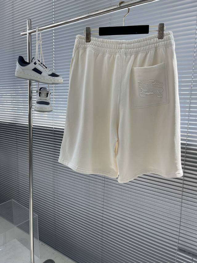 Bbr Spring and summer new patch slackline logo drawstring men's shorts This cott