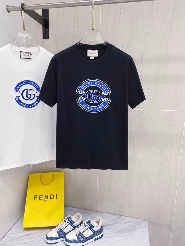 Gucci 25Ss Spring and Summer New Release Counter Latest Short Sleeve Round Neck