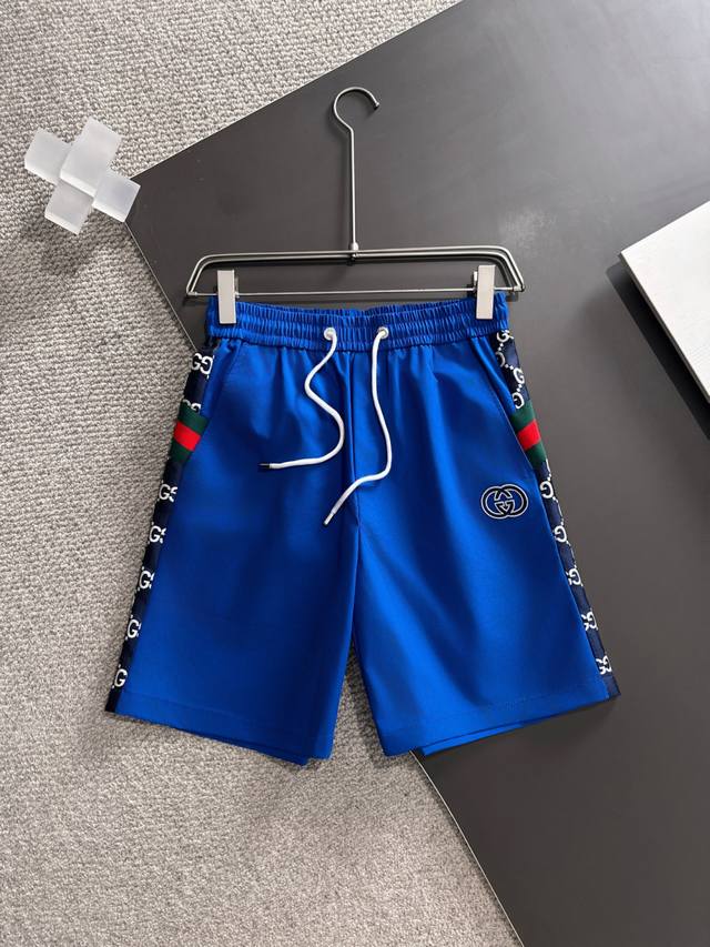 25 Spring and summer new product release, G jacquard fabric splicing shorts ship