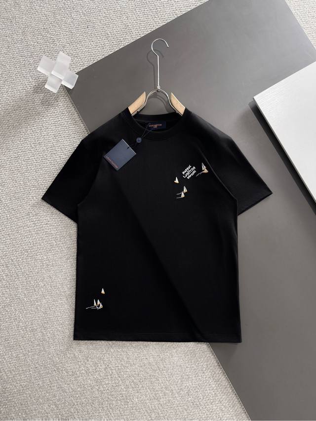 Lv 2025 Spring and Summer New Release Counter Latest Short Sleeve Round Neck T-s