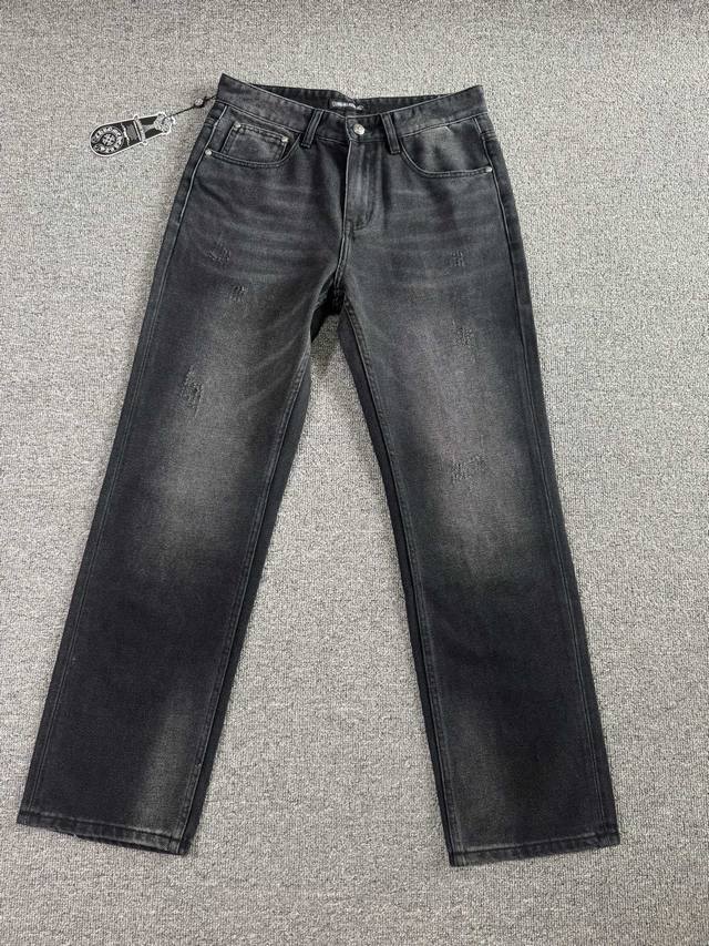 Chrome Hearts 2025Ss Spring and Summer new slim straight jeans perfect washing