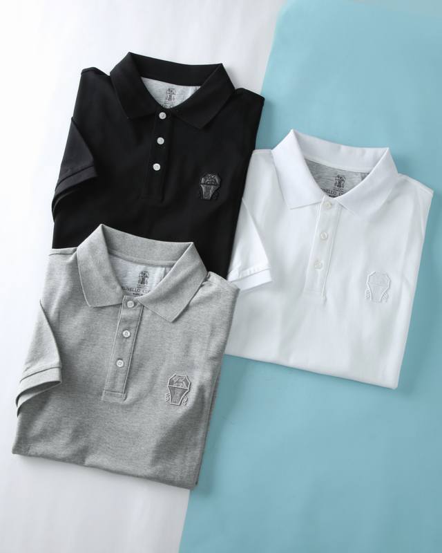 New Brunello C- 20 25Ss Spring and Summer New Style Pearl Knitted Cotton Lapel