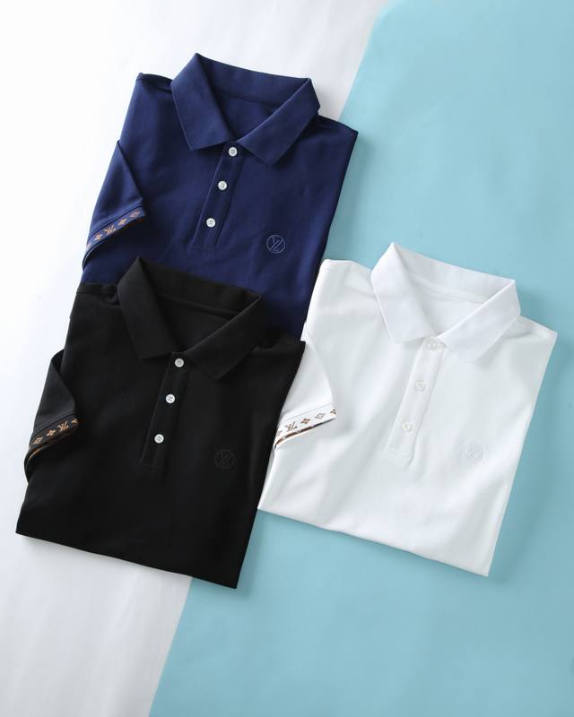 New Lou V 2025Ss Spring and Summer New Product, Men's Classic Logo Embroidery B