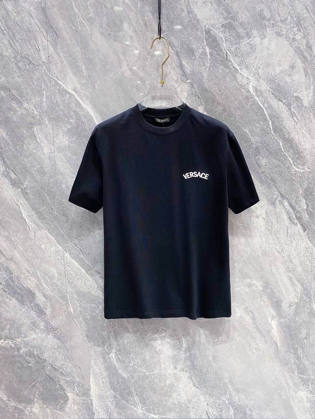 Versace 2025 summer new style short-sleeved T-shirt for men and women! Customize