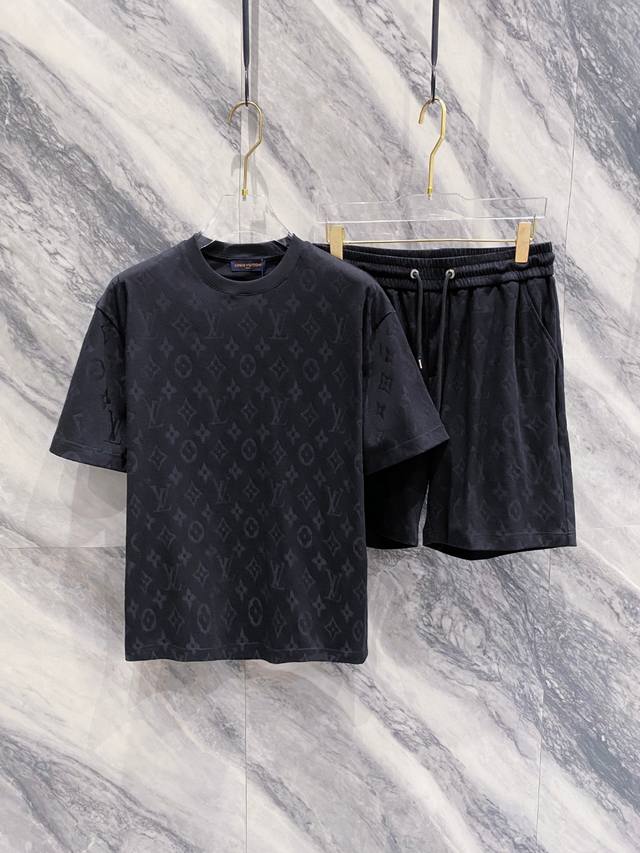 suit Lv 25 Ss Spring and Summer new cotton suit perfect jacquard logo top hardwa