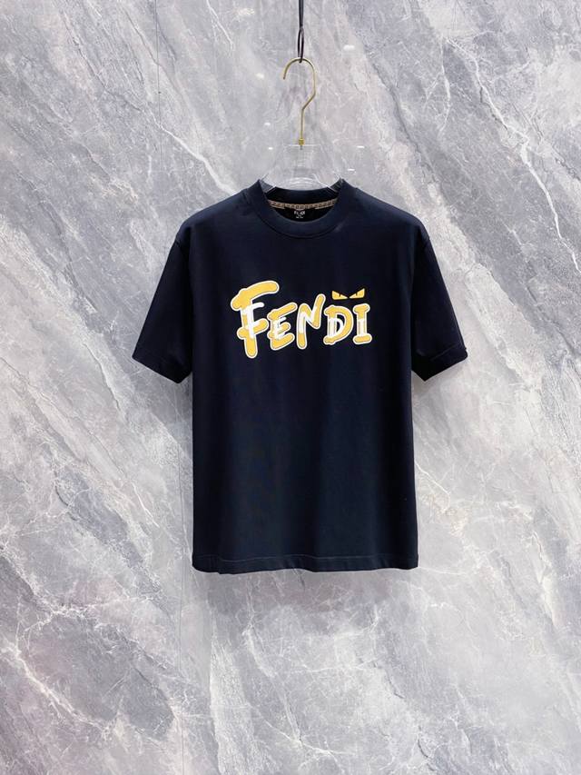 Fendi 2025 summer new style short-sleeved T-shirt for men and women! Customized