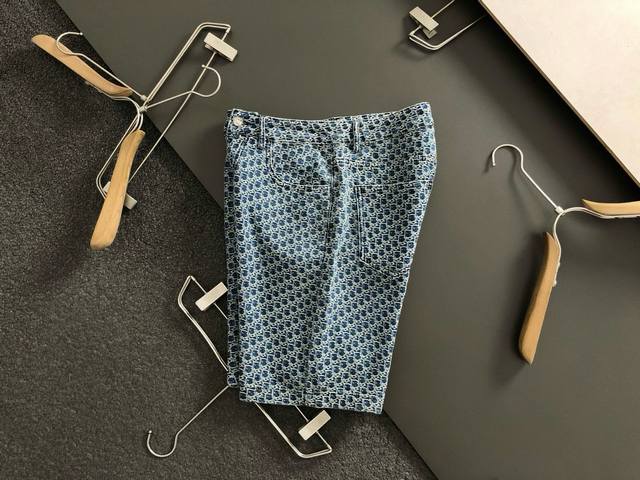 Shorts Dir*Fitted version S-Xl 25 Spring and Summer latest full jacquard denim s