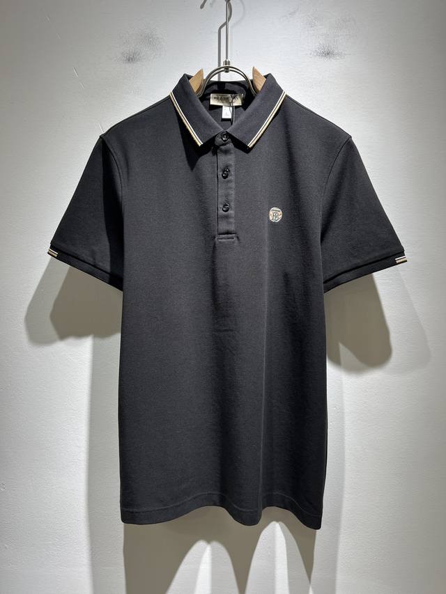 Bur*Erry 2025 Spring/Summer new men's short-sleeved Polo shirt, the brand's late