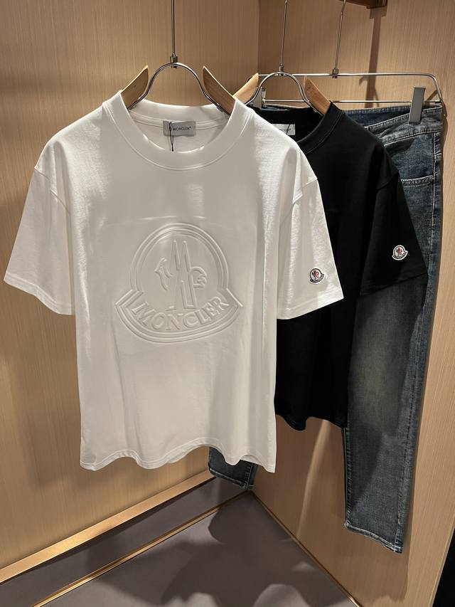 Moncler 2025 Spring and Summer Unisex Couple's Style Latest Trade Order Short-sl