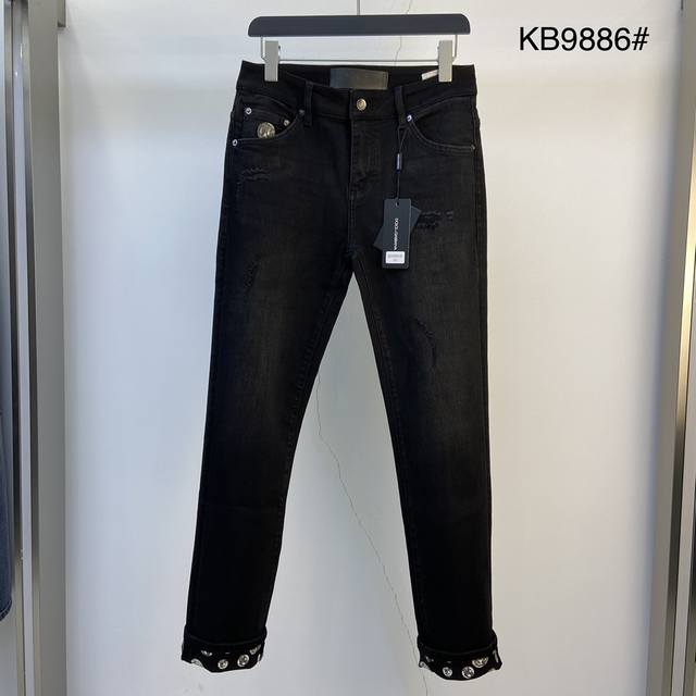New after-sales D&G 2025 new original jeans, original hardware leather label! T