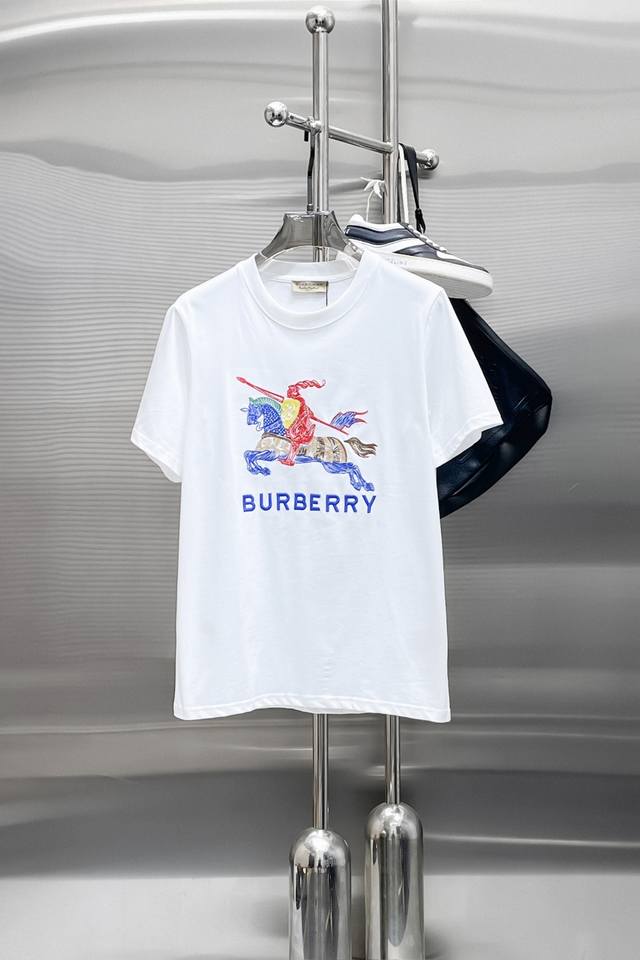Burberry summer new product, washed embroidery fashion single product design, mo