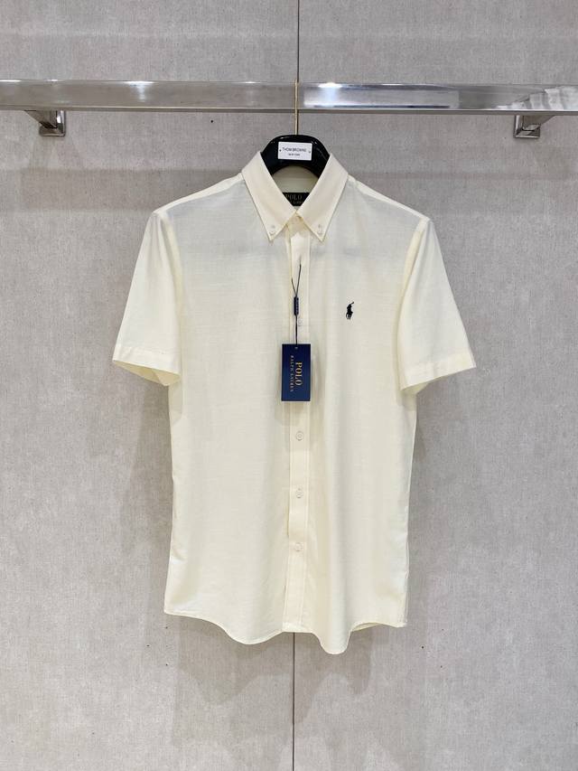 Pineapple Polo Cotton and Linen Blended Short Sleeve Shirt, Multi-color Lotus.